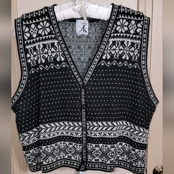 #056 JK America- Women's Knit Sweater Vest- Assorted Colors - Sz. 18W-20W - Picture 8 of 11